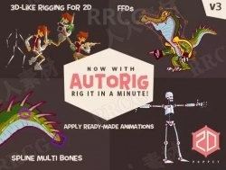 高级2D骨骼动画工具Unity游戏素材资源