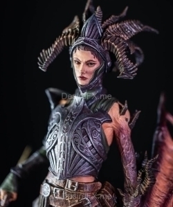 荆棘女王恶魔战士角色雕塑3D打印模型