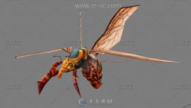 游戏中蚂蜂3D模型 加动画