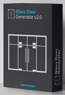 Glass Door Generator玻璃门生成器3dsmax脚本V2.0版