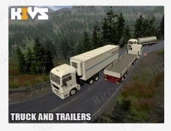 卡车和拖车3D交通工具Unity游戏素材资源