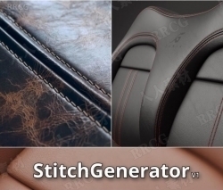 StitchGenerator缝合线效果3dsMax脚本V1.0版