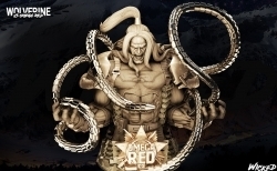 红色欧米伽漫威动漫角色雕塑3D打印模型