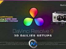 《达芬奇中使用GoPro设置立体样片教程》cmiVFX DaVinci Resolve 3D Dailies Setup ...