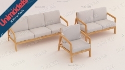 30个高品质舒适沙发椅子和枕头模型UE4游戏素材资源