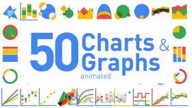 50个有趣的动画图表和图形AE模板 Videohive 50 Animated Charts Graphs 17600903