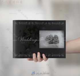 现代时尚美丽的30页婚礼照片书indesign排版模板