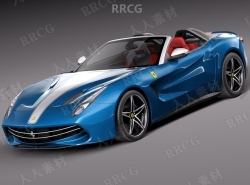 法拉利超级跑车Ferrari F60 America 2015款真实汽车3D模型