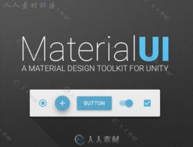 点击按钮创建组件MaterialUIGUI编辑器扩充Unity素材资源