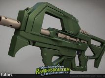 《MAYA突击步枪制作教程》Digital-Tutors Creative Development Creating an Assault Rifle in M