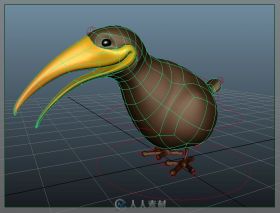 Q版几维鸟3D模型
