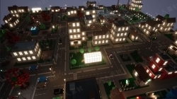 低聚城市现代建筑场景Unreal Engine游戏素材资源