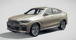 宝马BMW X6 M50i 2020款汽车3D模型