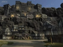 中世纪城堡小镇游戏场景Unity游戏素材资源