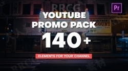 140组YouTube视频包切换版式展示动画PR模板