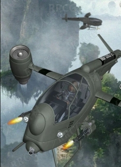 科幻战斗无旋翼直升机3D模型合集