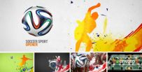 足球比赛射门动画AE模板 Videohive Soccer Sport Opener 7811177 Project For Afte...