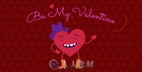卡通情人节爱情宣言展示动画AE模板 Videohive Be My Valentine Cartoon Greeting 1...
