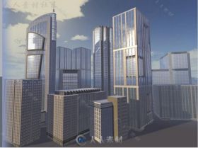 现代建筑城市环境Unity3D资源素材