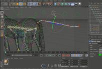 C4D马骨骼绑定加动画视频教程