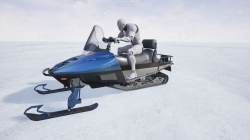 多人雪地艇完全装配动画Unreal Engine游戏素材资源