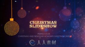 美丽优雅温馨的圣诞节幻灯片相册动画AE模板Videohive Christmas Slideshow 19171301