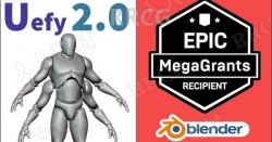 Uefy Pro骨骼绑定导入UE4游戏引擎Blender插件V2.2.0版