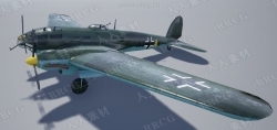 二战德国轰炸机战机飞机高质量3D模型