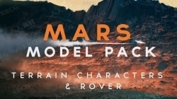 火星地貌地形与宇航员相关3D模型合集