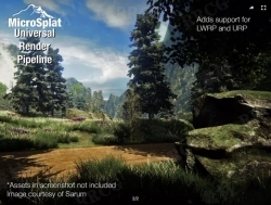卡通自然热带森林着色器地形工具Unity游戏素材资源