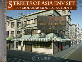 现实的城市街道环境3D模型Unity游戏素材资源