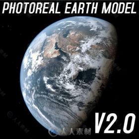 高精度动态各种形态地球3D模型第二版 TURBOSQUID PHOTOREAL EARTH 3D MODEL VOL.2