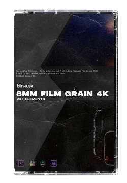8毫米胶片颗粒背景氛围特效4K高清视频素材合集