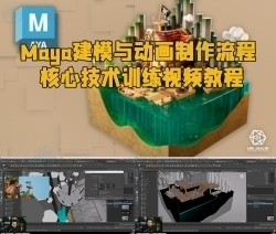 Maya建模与动画制作流程核心技术训练视频教程