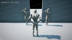 一组NPC角色人体模型通用动画Unity游戏素材资源