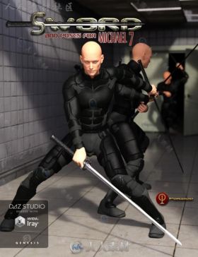 现代武器剑和男性拿剑姿势3D模型合辑
