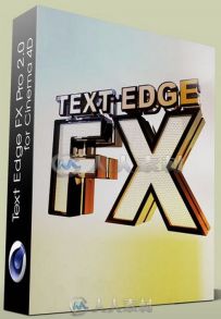 Text Edge FX Pr文字倒角C4D插件V2.0版 Text Edge FX Pro v2.0 for Cinema 4D
