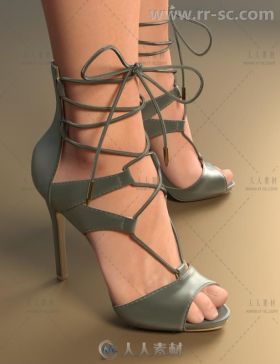 美丽时尚性感的女高跟鞋3D模型合辑