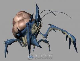 寄居蟹3D怪物模型