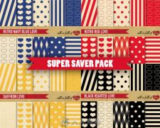 4色40种图案合辑Super-Bundle-40-Patterns-Kit-4-color