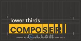 实用简单的文字标题字幕条动画生成器AE模板 Videohive Lower Thirds Composer