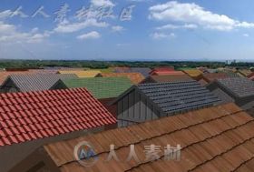 现实普通屋顶/房顶C4D贴图材质合集