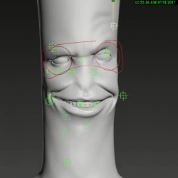 蔬菜角色的面部雕刻步骤 雕刻面部效果真的要很有耐心