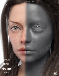 超精致面部头部细节女性角色3D模型合集