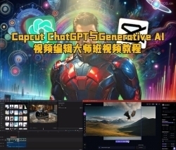 Capcut ChatGPT与Generative AI 视频编辑大师班视频教程