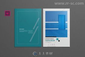 干净简单的室内设计手册indesign排版模板