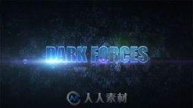震撼史诗暗黑效果影视文字字幕标题动画展示AE模板 Videohive Dark Forces 3208246