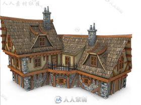 中世纪酒店历史环境模型Unity3D素材资源