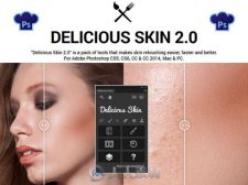 美肤磨皮特效PS动作与脚本 Delicious Skin 2.0 Plugin for Photoshop