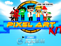 二维像素游戏MG角色动画卡通儿童AE模板Pixel Art Kit V1.6